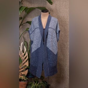 Open Long Sleeveless Knit Cardigan Gap